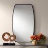 Uttermost Rectangular Vanity Decorative Wall Mirror Modern Black Curved Thin Metal Frame 26 3/4" Wide Bathroom Bedroom Living Room - image 2 of 4