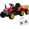 Garvee 12V Kids Ride-On Tractor with Trailer Remote Control LED Lights and Bluetooth Music - 3 of 4