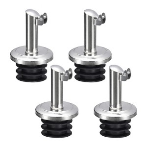 Unique Bargains Integrated Dust-proof Cap Stainless Steel Olive Oil Wine Bottle Pourers - 1 of 4