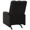 vidaXL Massage Reclining Chair Black Fabric - 3 of 4