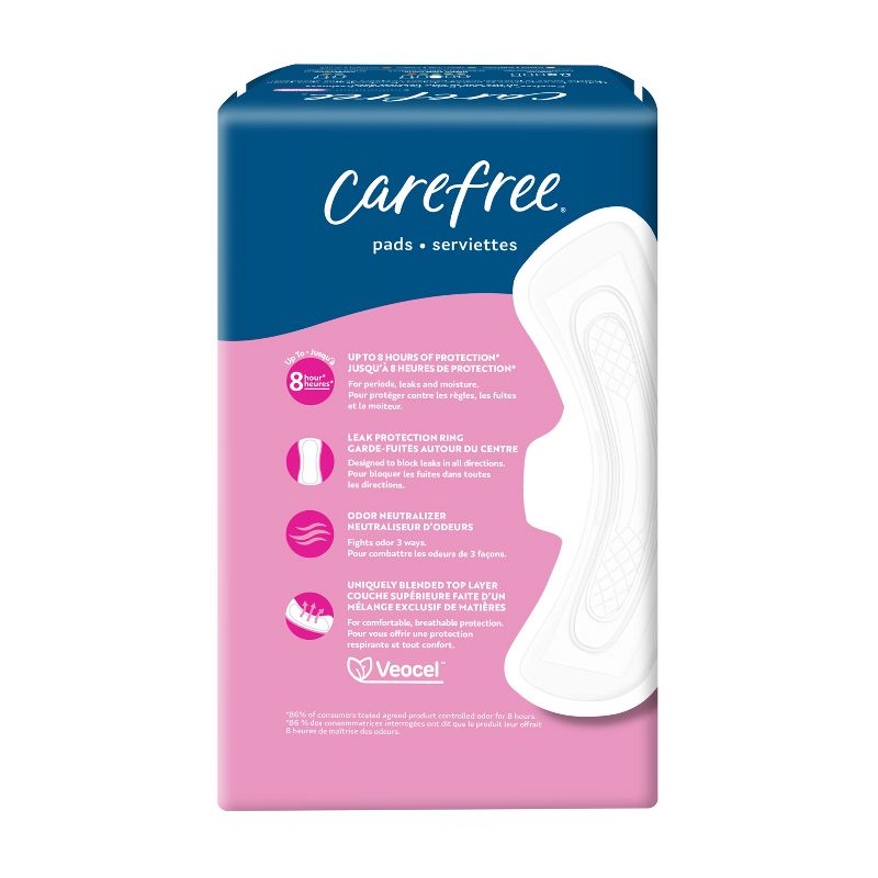 Carefree Ultra Thin Super/Long Pads with Wings -28ct, 3 of 10