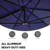 CASAINC 10 x 13 ft Cantilever Umbrella Square Patio Umbrella Outdoor With Base - 3 of 4