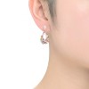 Guili Radiant Sterling Silver with Colored, Multi-Color, Red, or Blue Cubic Zirconia Pear Drop Earrings for a Glamorous, Elegant, or Timeless Look - 2 of 3