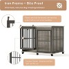 43.7" Large Dog Crate with Sliding Iron Door – Heavy Duty Pet Kennel for Extra Large Dogs, Indoor Metal Cage with Comfort Mat & Multi-Functional Top - 3 of 4