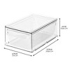 iDesign Stackable Kitchen Storage Drawer for Fridge - Set of 2 - Clear - 2 of 4