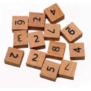WE Games Replacement Wooden Sudoku Small Thinking Tiles - Extra Set of Pieces - 1 of 3