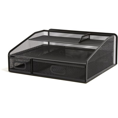 MyOfficeInnovations 6-Compartment Wire Mesh Accessory Holder 24402483