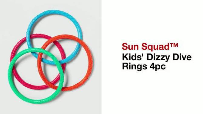 Kids&#39; Dizzy Dive Rings 4pc - Sun Squad&#8482;, 2 of 5, play video