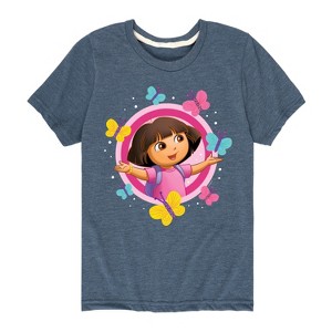 Boys' - Dora the Explorer - Butterflies Short Sleeve Graphic T-Shirt - 1 of 3