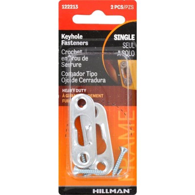 Hillman Anchorwire Steel-plated Keyhole Picture Hanger 20 Lb 2 Pk (case ...