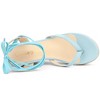 Allegra K Women's Platform Strappy Lace-up Flip Flops Wedge Sandals - 4 of 4