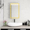 NicBex Rectangular Midecine Cabinet with LED&3 Adjustable Shelves,Wall Mounted&Recessed Bathroom Cabinet with Mirror,3 Optional LED Modes - 3 of 4