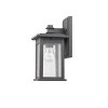 Chloe Lighting Tristan Transitional 1 Light Black Outdoor Wall Sconce 12" Height - 4 of 4