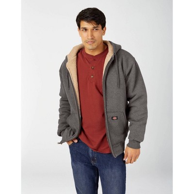 dc men's sherpa full zip hoodie