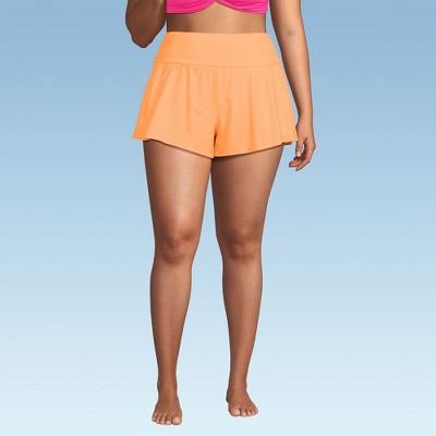 Lands' End Women's 3" Pinchless Flutter Swim Short with Panty