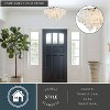 VAXCEL Elsa Satin Nickel Capiz Shell Coastal Flush Mount Ceiling Light Fixture - 2 of 4