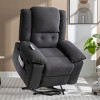 Living Room Massage Recliner,Recliner Chair With Vibration Massage And Lumbar Heating,Side Pocket,Power Recliners For Elderly-Coolbibila - 2 of 4