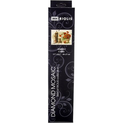 RIOLIS Diamond Mosaic Embroidery Kit 15"X10.75"-Coffee