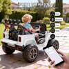 24V Ride on Toys for Kids, 2 Seater Electric Ride on Car w/Remote Control, 4 Powerful Motors, 4WD/2WD, 3 Speeds, Led Lights - 4 of 4