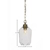 Toltec Lighting Rocklin 1 - Light Pendant in  New Aged Brass with 6.25" Clear Bubble Shade - 2 of 2