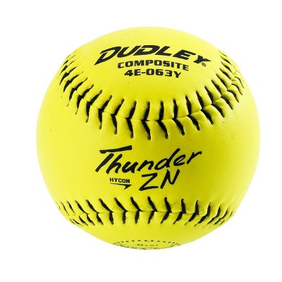 Softball Bucket of USSSA Thunder Heat Fastpitch Game Softballs