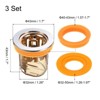 Unique Bargains ABS Silicone Bathroom Shower Durable Floor Drain Anti-Odor Core - 2 of 4