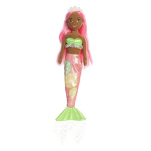 Aurora Large Citrus Sparkles Olivia Orange Sea Sparkles Enchanting Stuffed Doll Pink 18" - 1 of 4