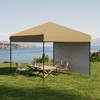 COZONY 10x10 FT Pop-Up Canopy Tent, One Person Setup Instant Shelter with Sidewall & Sandbags for Outdoor Activities - 3 of 4