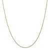 Black Bow Jewelry 1mm, 14k Yellow Gold, Diamond Cut Solid Spiga Chain Necklace - 3 of 4