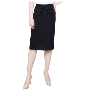 NY Collection Womens Crepe Pencil Peasant Skirt - 1 of 1
