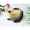 Allegra K Women's Pleated Contrast Color Block Rhombus Neck Scarf Neckerchief Bandana - 2 of 4