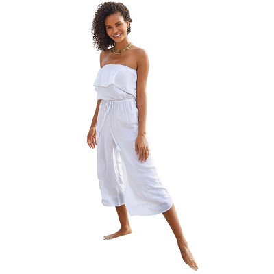 VENUS Womens Strapless Jumpsuit Cover-Up