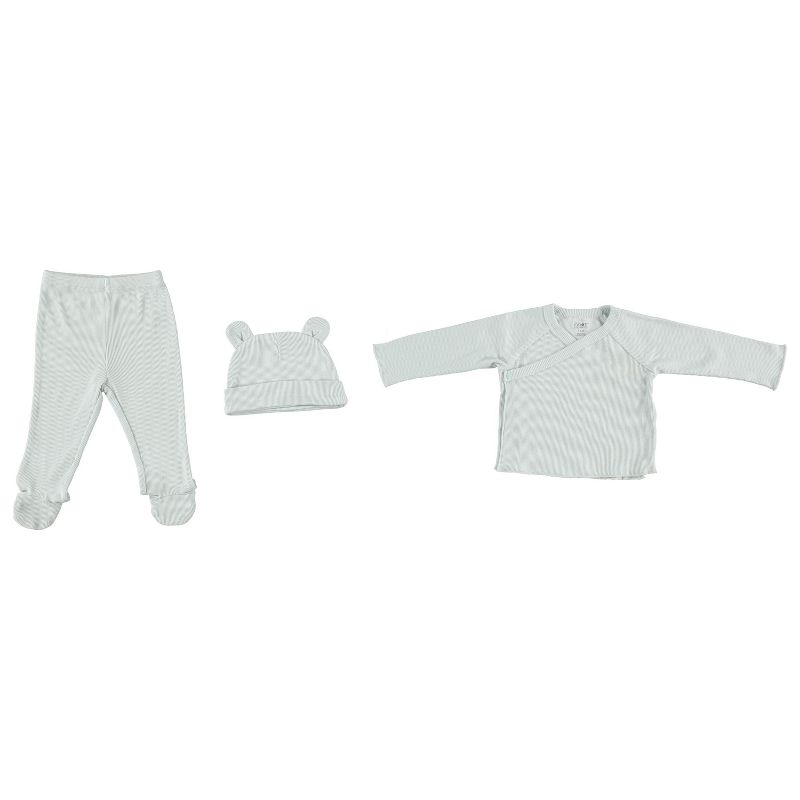 Kyle & Deena Gender Neutral Clothes Newborn Footed Pants Onesie Set, 2 of 3