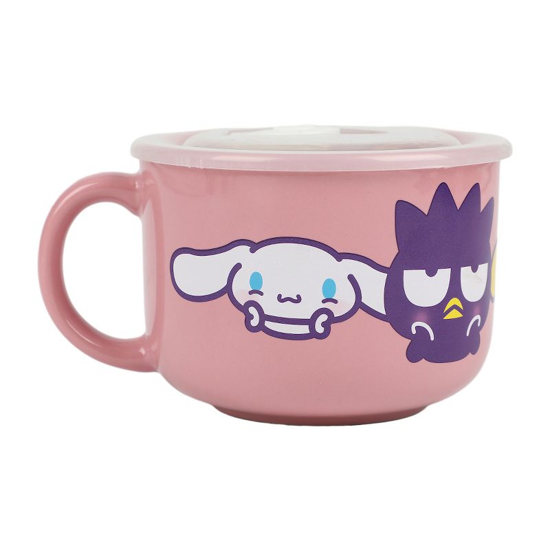 Hello Kitty & Friends 20 Oz Ceramic Soup Mug with Vented Lid, 4 of 7