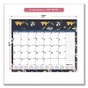 Academic 18-Month Desk Pad Calendar, Floral Artwork, 22 x 17, White/Multicolor Sheets, Black Headband, July 2025 to Dec 2026 - 2 of 4