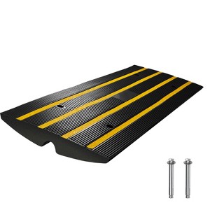 VEVOR Curb Ramp, 2.6" Rise Rubber Driveway Ramps, Heavy Duty 33069 lbs Weight Capacity Threshold Ramp, Curbside Bridge Ramps - 1 of 4