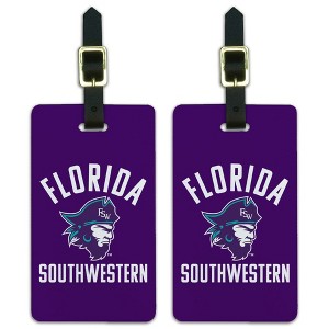 Florida Southwestern State College Buccaneers Logo Luggage ID Tags Suitcase CarryOn Cards  Set of 2 - 1 of 4