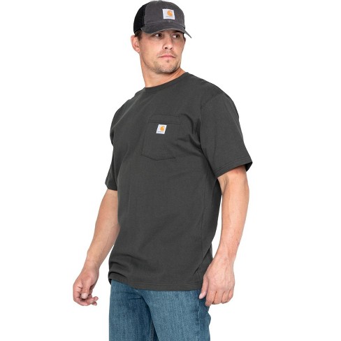 Carhartt Men's Loose Fit Heavyweight Logo Pocket Work T-shirt Big And ...