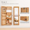 KWPZQEB Mirror Jewelry Cabinet, 47.5-Inch Tall Lockable Wall or Door Mounted, Jewelry Armoire Organizer with Full-Length Mirror & LED Light - 4 of 4