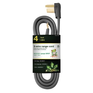 GoGreen Power (GG-27004) 4' 3 Wire Range Cord, 30 Amp - 1 of 4
