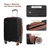 Whisen 5-Piece Set(20/24/28 in.)   Luggage Sets Lightweight Suitcase with TSA Lock and Rotating Wheels - 2 of 4