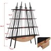 NicBex 84.6" Tall Wood & Metal Bookshelf with Open Shelves,4-Tier Bookshelf Storage Organizer,Sturdy Display Rack for Living Room,Office - 3 of 4