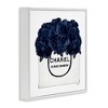 Stupell Industries Trendy Chic Navy Blue Roses, 24" x 24" - 3 of 4