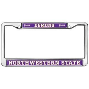Northwestern State Demons Logo Full Size Standard License Plate Metal Frame - 1 of 4