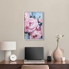Art Remedy Pink Flowers with Gold Leaves Beach Life Inspired Wall Art Framed - 2 of 4