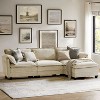 Melisa Modern Dual-layer Cushions sectional Sofa|ARTFUL LIVING DESIGN-LIGHT GREY - 3 of 4