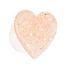 Unique Bargains Sequin Heart Adhesive Phone Grip Orange 1 Pc - 2 of 4