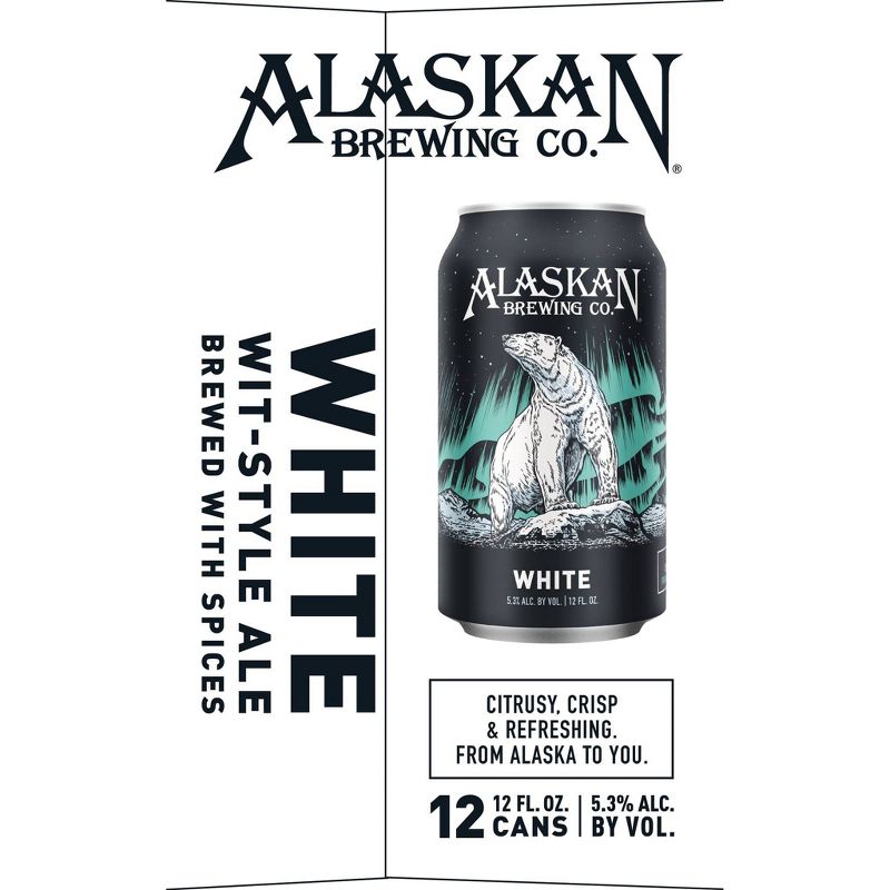 Alaskan White Ale Beer - 12pk/12 fl oz Cans, 4 of 5