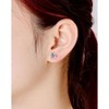 Guili CZ Stud Earrings for Baby/Kids, 4mm–7mm, in Sterling Silver with Polished Silver, Gold & Rose Gold Plating – Elegant Daily Sparkle - 2 of 3