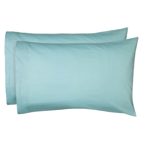 Jersey Pillow Case Set Set King Aqua Room Essentials Target